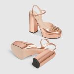 Gucci Women’s platform pump with crystal Double G - Image 3